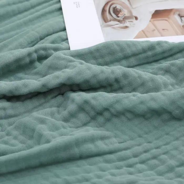 Couverture en pur coton super douce et respirante, en gaze de mousseline six couches, idéale pour l'
