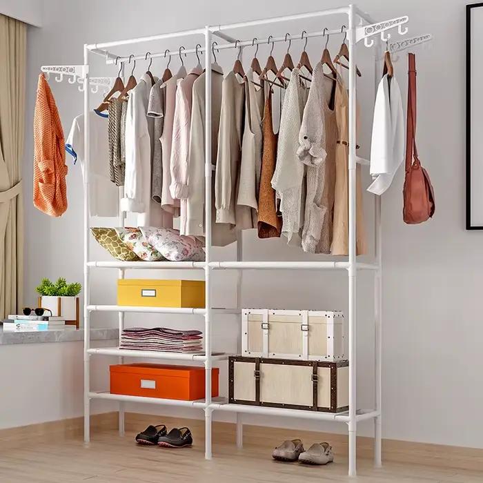 Bluesdeer-Cintre de sol T1 pour chambre à coucher, manteau domestique simple, économique, acheter