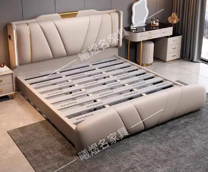 Lits classiques blancs princesse styliste européen esthétique confortable lits à la mode mariage lux
