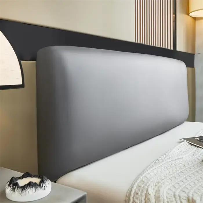 Housse de tête de lit en cuir Pu, technologie imperméable, housse de tête de lit en tissu, protectio