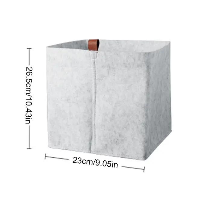 Paniers de rangement en feutre pour vêtements variés, seau à linge pour la maison et la salle de bai