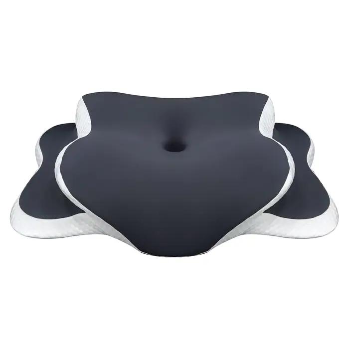 Oreiller cervical ergonomique en mousse à mémoire de forme, soulagement de la douleur au cou, livré