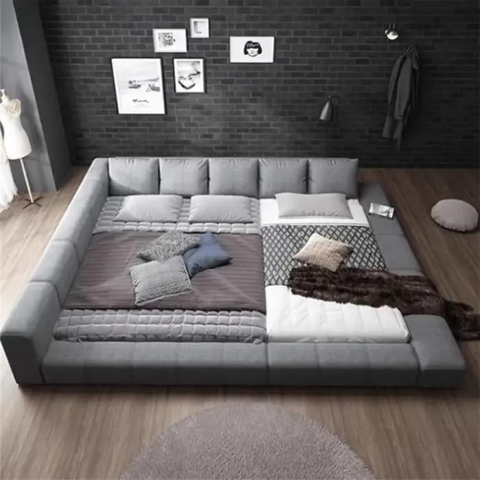 Chambre Unique lit esthétique moderne tête de lit Double enfants lit dormir 180x200 Muebles Para dor