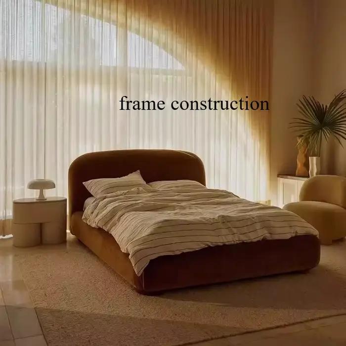 Lit nordique moderne Unique Queen Size plancher plate-forme lits espace de rangement Recamaras matri