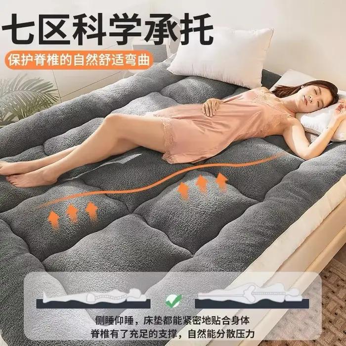 Surmatelas en peluche pour une expérience de sommeil luxueuse, coussin de lit doux au sol, lits d'hô