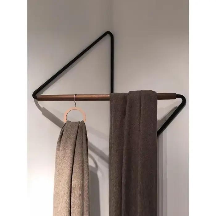 Cintre d'angle en fer forgé porte-manteau en bois créatif moderne minimaliste armoire muebles para h