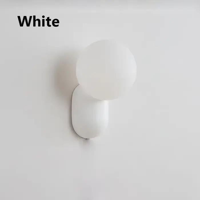 Petite crème minimaliste chambre chevet applique moderne Simple salon noir blanc LED lumières allée