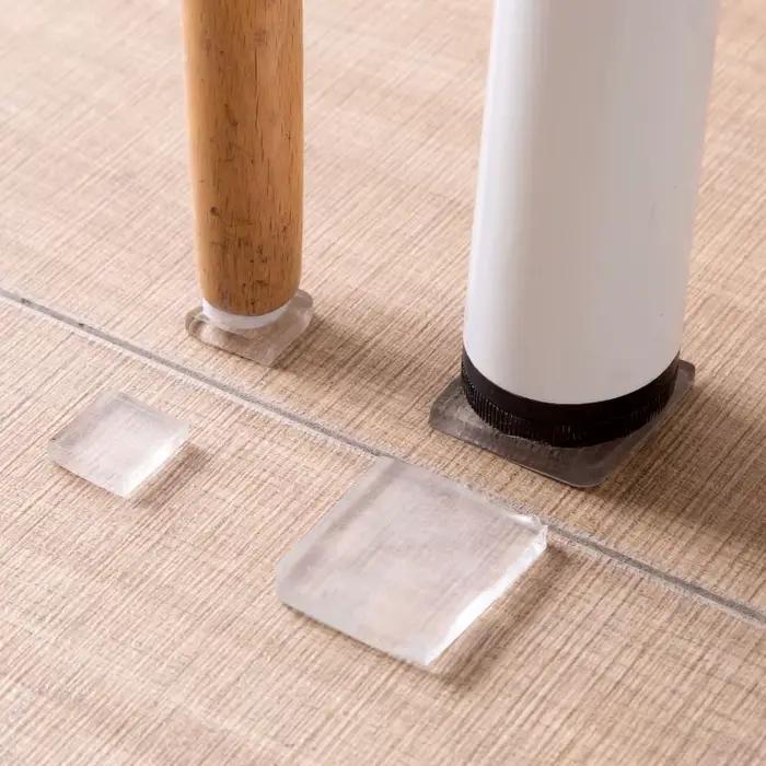 Coussretours en Silicone Transparent Antidérapant de Grande Taille, Anti-Vibration, Polymères, Multi