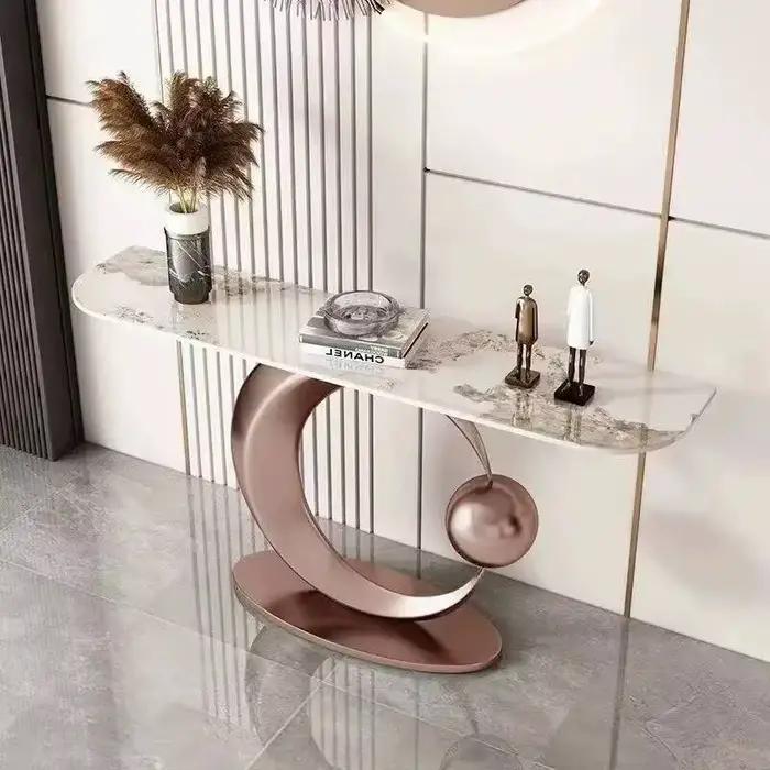 Tables consoles de style bohème, design simple et épuré, gain de place, personnalité, meubles de sal