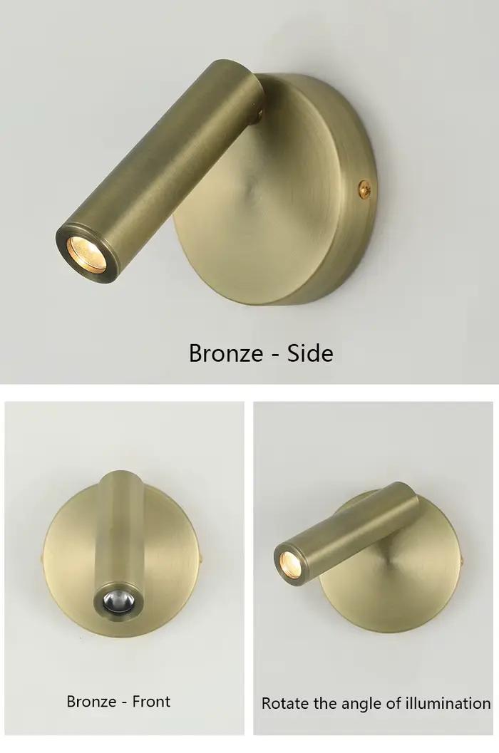 Applique murale LED réglable, lampe de lecture de chevet créative pour hôtel, chambre à coucher, étu
