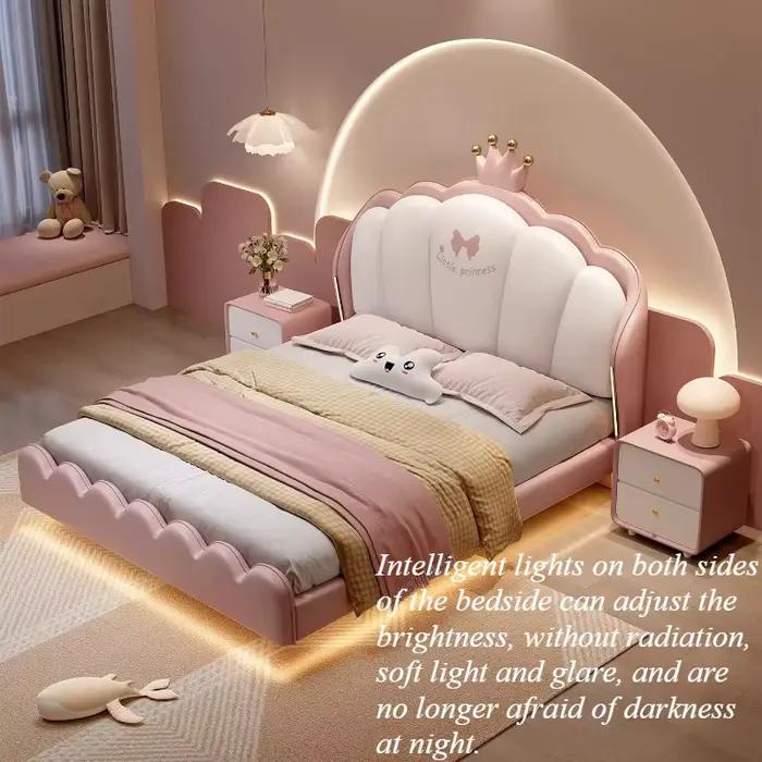 Têtes de lit pour lit double, tables de chevet, lit unique de luxe minimaliste, lit queen size moder