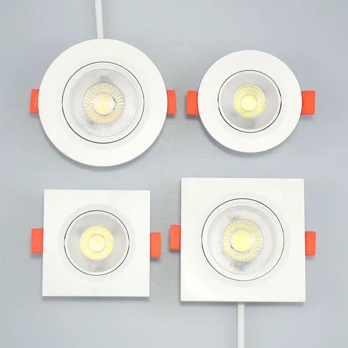 Spot Lumineux LED Rotatif à Angle Réglable pour le Plafond, Éclairage d'Nikde Couleur Blanche, 5/7/9