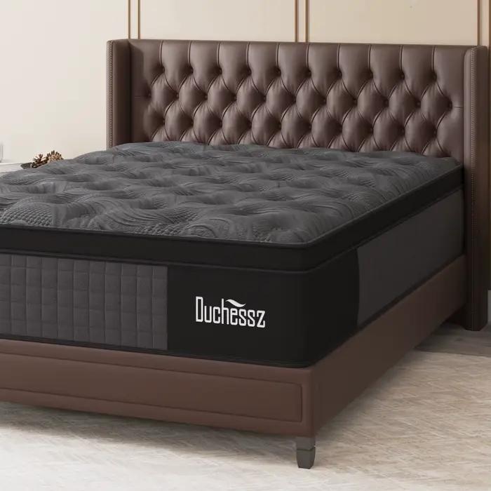 Matelas double King Queen Size 14 pouces dans une boîte, mousse à mémoire de forme hybride à ressort