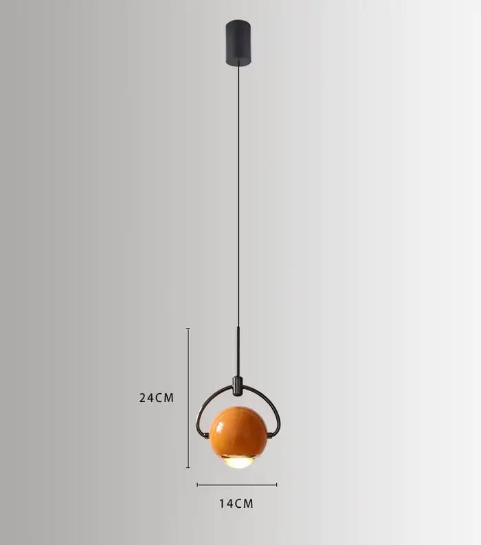 Lampe suspendue en frêne au design nordique simple, petit luminaire décoratif à angle réglable, idéa