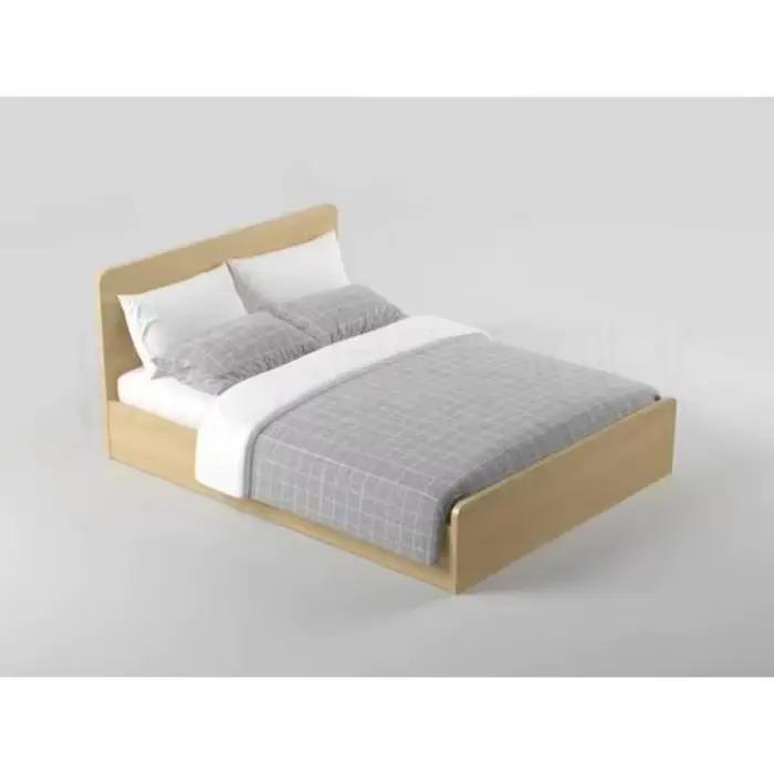 Meubles de chambre à coucher d'hôtel, lit Double pour adulte, grands lits en bois, matériau conforta