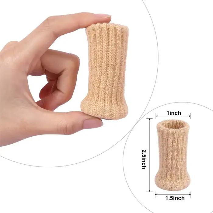 24 pièces chaussettes de jambe de chaise haute élastique protecteurs de sol de jambe de chaise avec