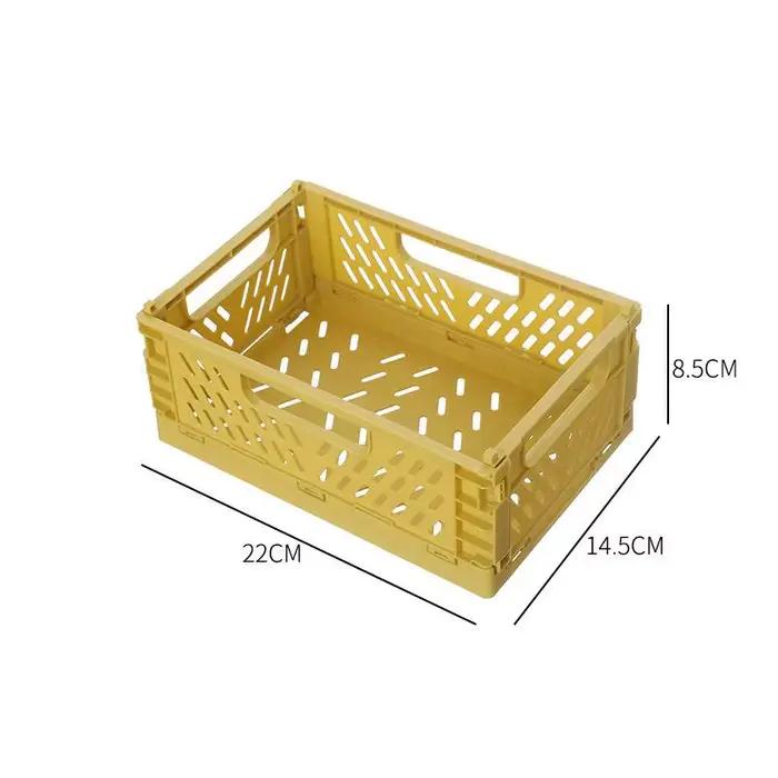 Panier de rangement pliable, boîte de rangement de garde-robe, accessoires de cuisine et de salle de