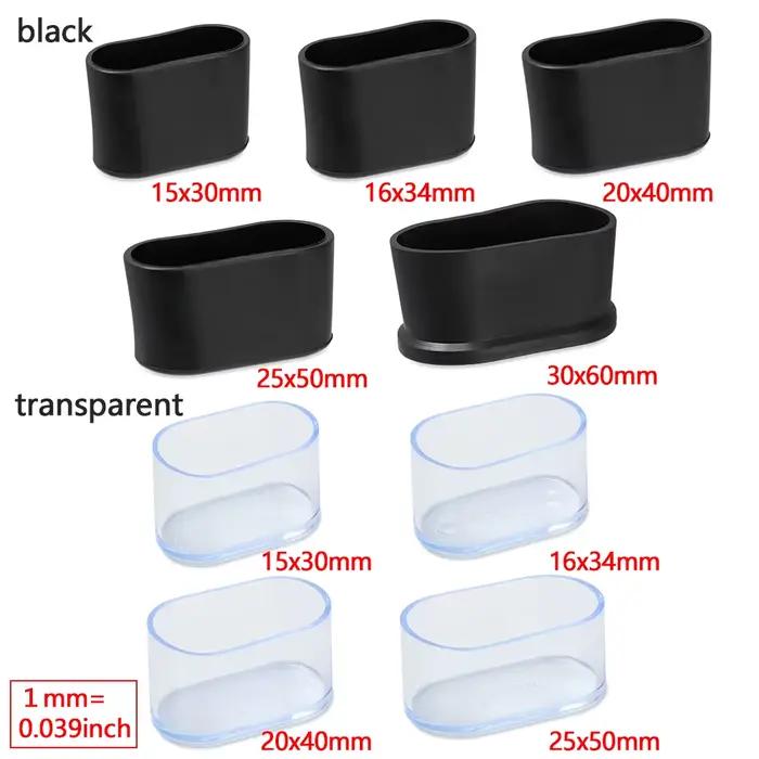 Embouts de pieds de chaise ovales coordonnants, coussinets de protection des pieds, abati eur de meu