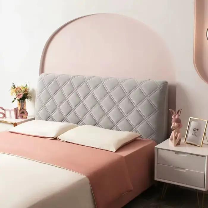 Housse de tête de lit matelassée en velours de haute qualité, tout compris, Super luxe, douce et épa