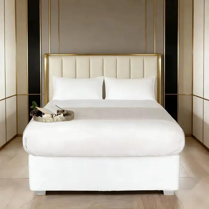 Housse de sommier extensible pour lit Queen Size, 1 pièce, s'enroule autour des 3 côtés du sommier,