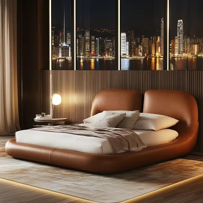 Cadre De lit élégant De haute qualité, Design européen De luxe, confort rencontre le Style De mariag