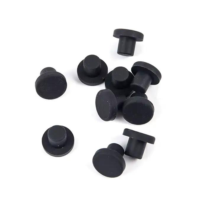 Bouchons de trous en Silicone solide noir, 2-14mm, Type T, bouchon d'étanchéité en caoutchouc, couve