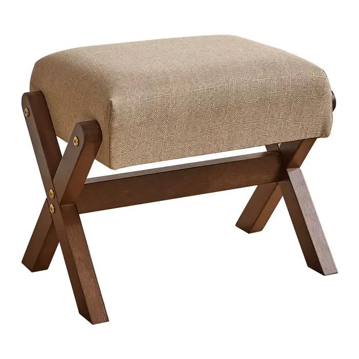 Repose-pieds en bois massif, banc à chaussures doux pour la maison, tabouret de porte, petit banc de