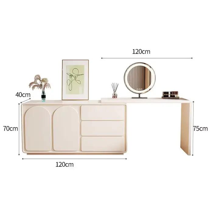 Table d'appoint de lit moderne, table en élasthanne gratuite, table en élasthanne pour chambre à cou