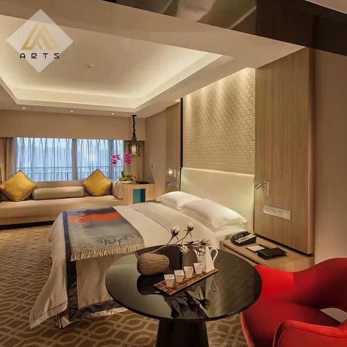 3 4 5 étoiles Design de luxe moderne Marriott hôtel chambre meubles ensemble de chambre meubles de c
