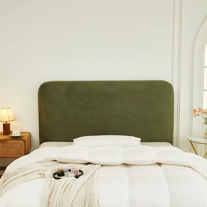 Housse de tête de lit en velours nuageux 1,2m/1,5m/1,8m/2m/2,2m