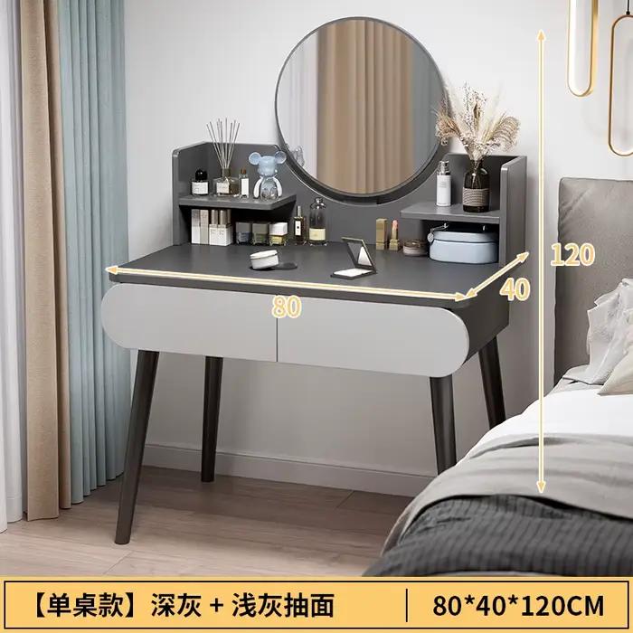 Table de maquillage pour filles noires, coiffeuse, support de commode, rangement des égouts de proxi
