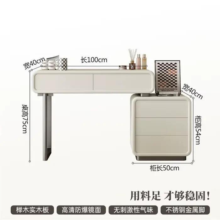Ensemble De luxe coiffeuse chambre grand Design moderne coiffeuse blanc esthétique Espejos De Pared