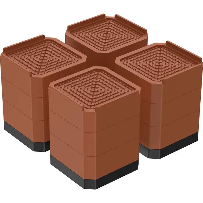 Rehausseurs de meubles à 3 couches, 4 pièces, réglables, robustes, pour Table de lit, canapé, coussi