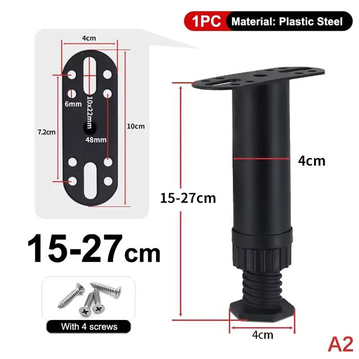 Support de poutre de lit télescopique réglable, pieds de meubles, support de charge, Base antidérapa