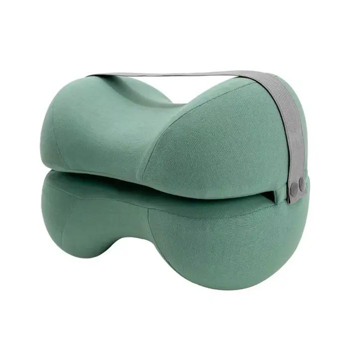Oreiller de genou profilé pour dormir, oreiller de jambe en mousse à mémoire de forme rafraîchissant