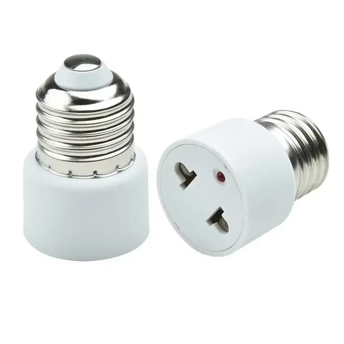 Adaptateur de prise de lampe à base d'ampoule pour luminaire, conversion de la base standard US/EU,