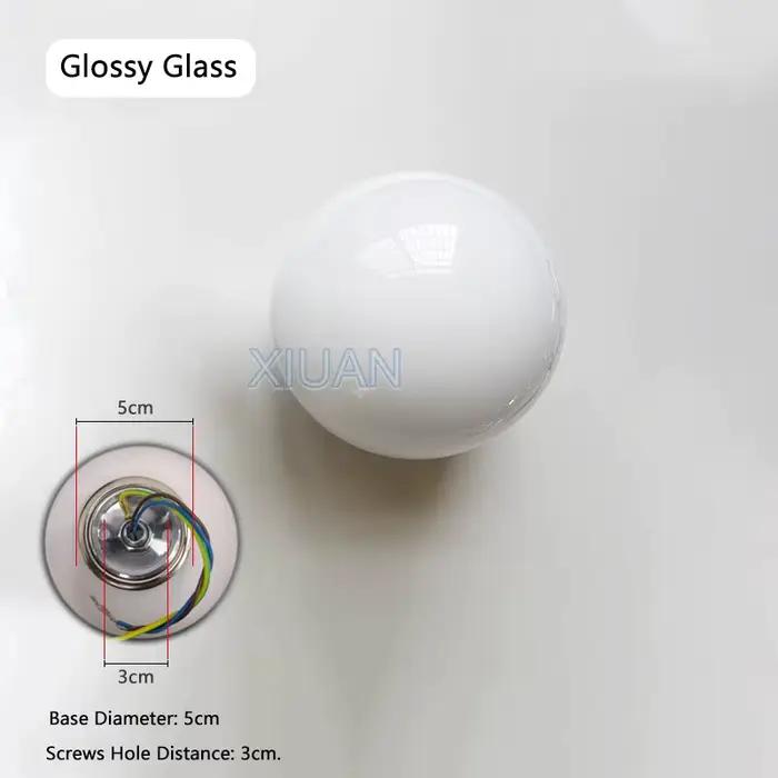 Lampe boule de verre moderne chambre chevet appliques 110V 220V applique murale ronde en verre pour