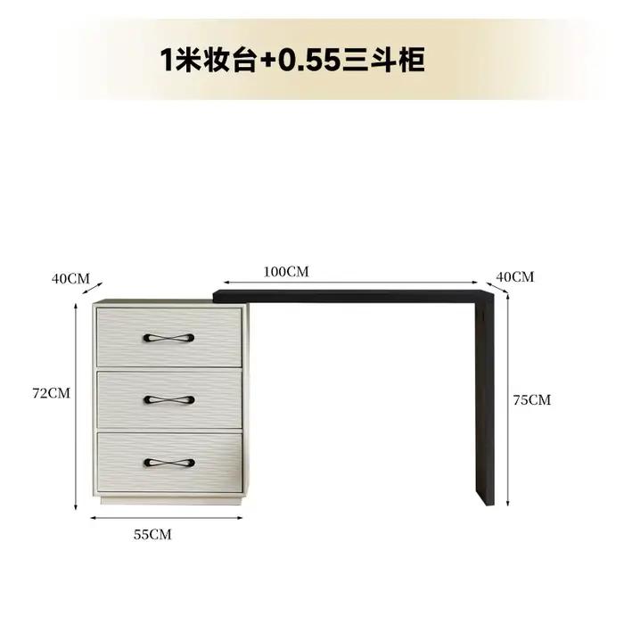 Coiffeuse à six tiroirs en bois pour chambre d'hôtel, table de maquillage, commode pour femme, meubl