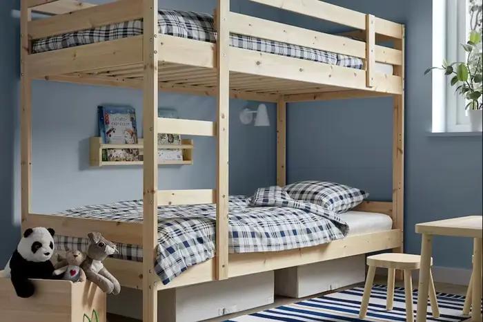 Prix pas cher - Lits superposés en bois - Meubles de chambre en bois Nouveau style - Lit double Ense
