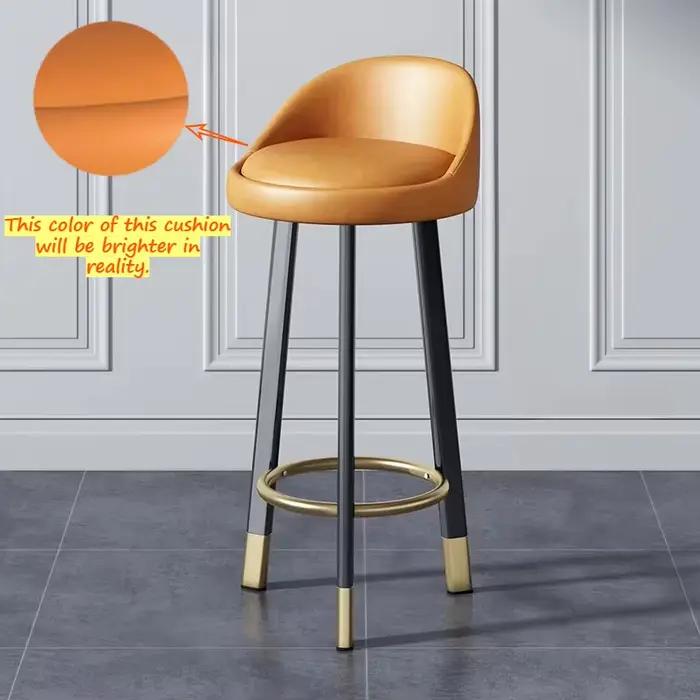 Chaise de Bar légère et rotative de luxe, chaise de Bar avec dossier, chaise de levage, moderne et S