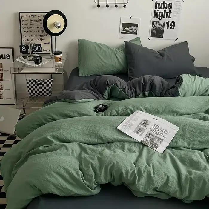 Ensembles de literie couette housse de couette ensemble de draps avec taie d'oreiller ensemble de li