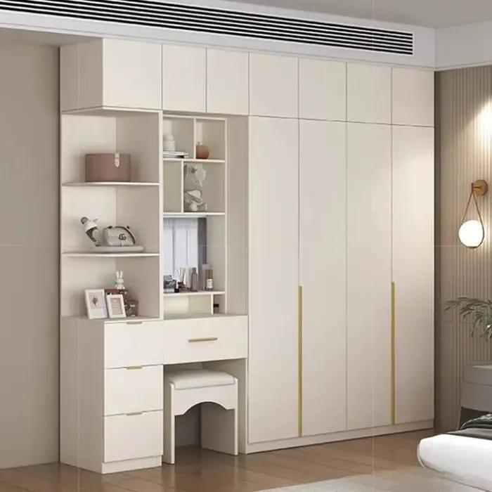 Nouvelle coiffeuse tiroirs armoire nordique luxe vêtements rangement armoire multifonction blanc Gua