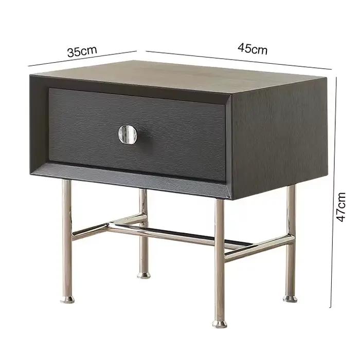 Table De chevet nordique moderne, esthétique, luxe européen Simple, tiroir tendance, meubles De cham