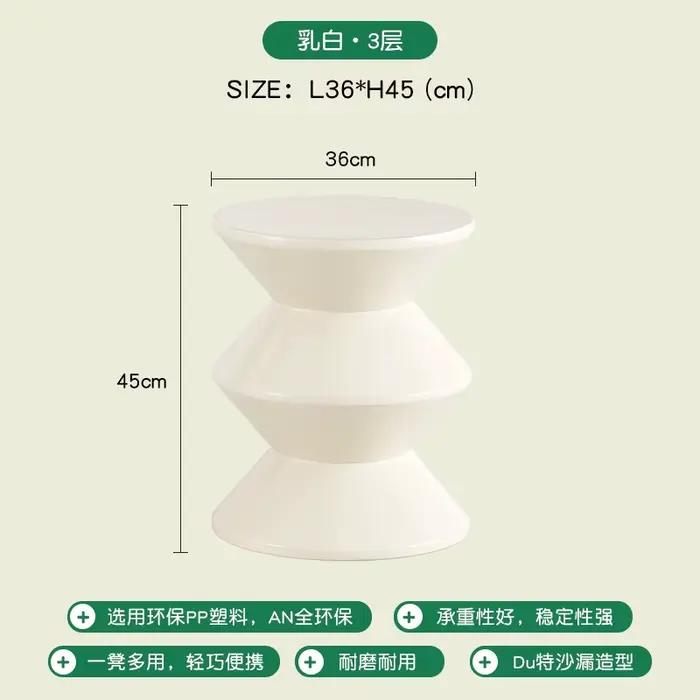 Table De chevet nordique Kawaii, moderne, tendance, élégante, ronde, esthétique, meubles pour chambr