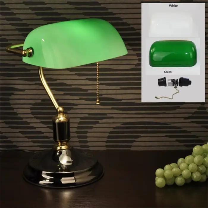 Abat-jour Bankers de style vintage, lampe de lecture, décoration britannique, style rétro traditionn