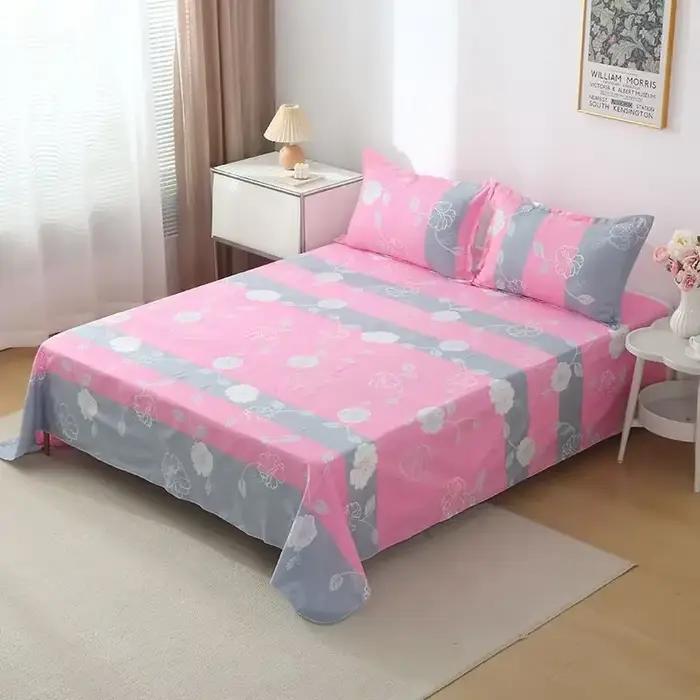  Ensemble de draps bohème – 400TC en coton de style méditerranéen avec colorant résistant à la déco