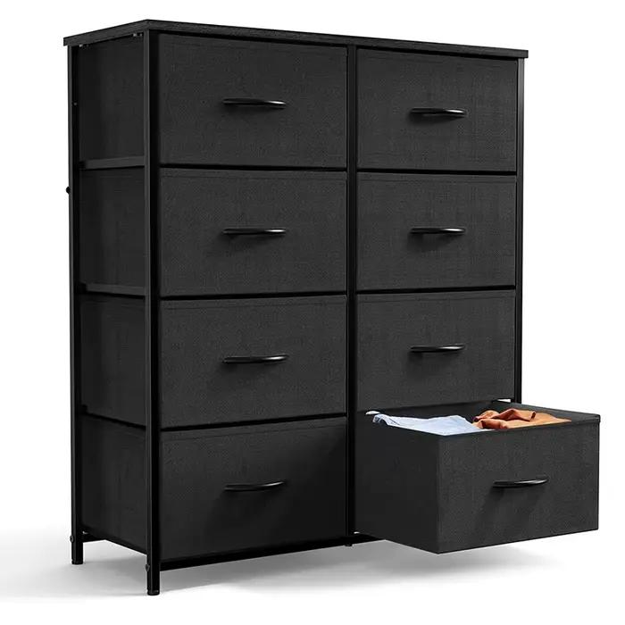 Commode fantôme croustillante pour chambre à coucher, grande commode et commode de proximité, dessus