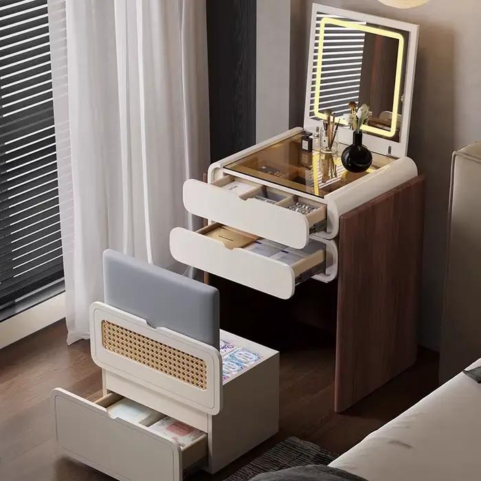 Coiffeuse chambre Design minimaliste nouveau Mini Table de chevet rangement élégant