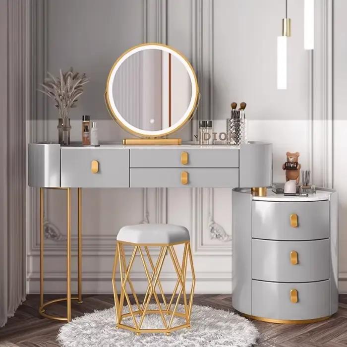 Coiffeuse de rangement de maquillage pour filles