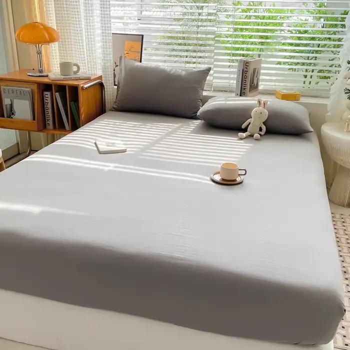 Drap-housse 100% coton avec bande élastique 360
